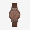Walnut. A niche wooden watch with a simple Japanese-style retro design. It's a creative wooden men's watch